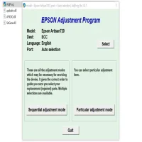 Epson Artisan 720 printer Adjustment Program