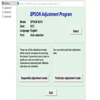 Epson B-310N Adjustment Program