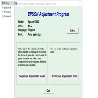 Epson Stylus E600 Adjustment Program
