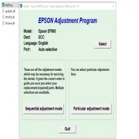 Epson EP-805AW Resetter