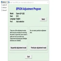 Epson Expression Home XP-305 Resetter