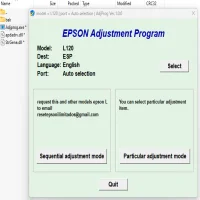 Epson L120 Adjustment Program ( Resetter )