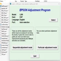Epson L200 Adjustment Program ( Resetter )