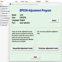 Epson L210 Adjustment Program ( Resetter )