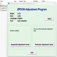 Epson L375 Adjustment Program ( Resetter )