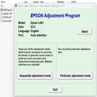 Epson L801 Adjustment Program ( Resetter )