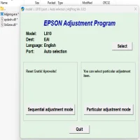 Epson L810 Adjustment Program ( Resetter )