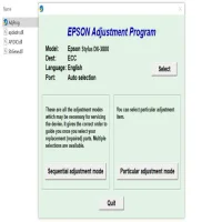 Epson Stylus DX3800 Adjustment Program