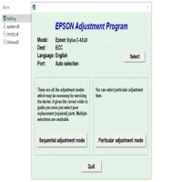 Epson Stylus C43UX Adjustment Program