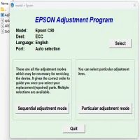 Epson Stylus C80 Adjustment Program