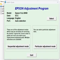 Epson PLQ-20KM Adjustment Program